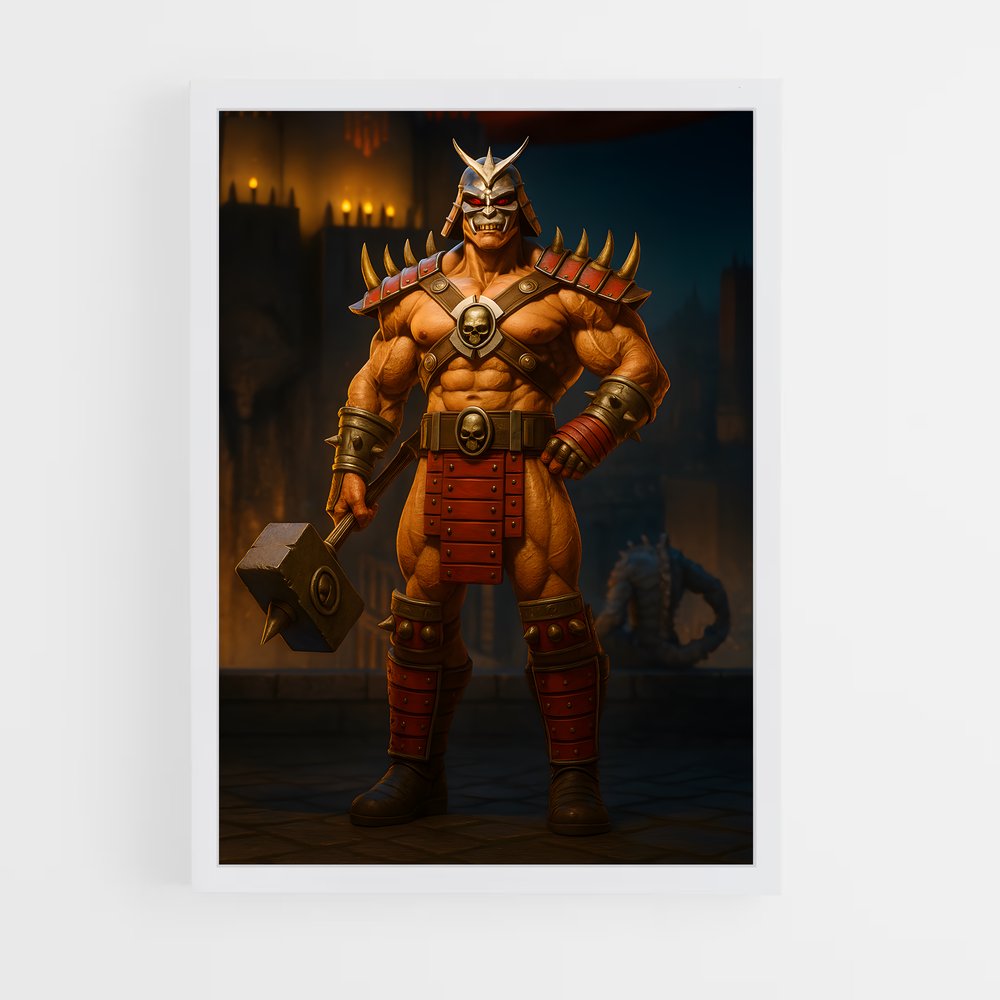 Poster Le Marteau de Shao Kahn – affiche Mortal kombat (vue 3)